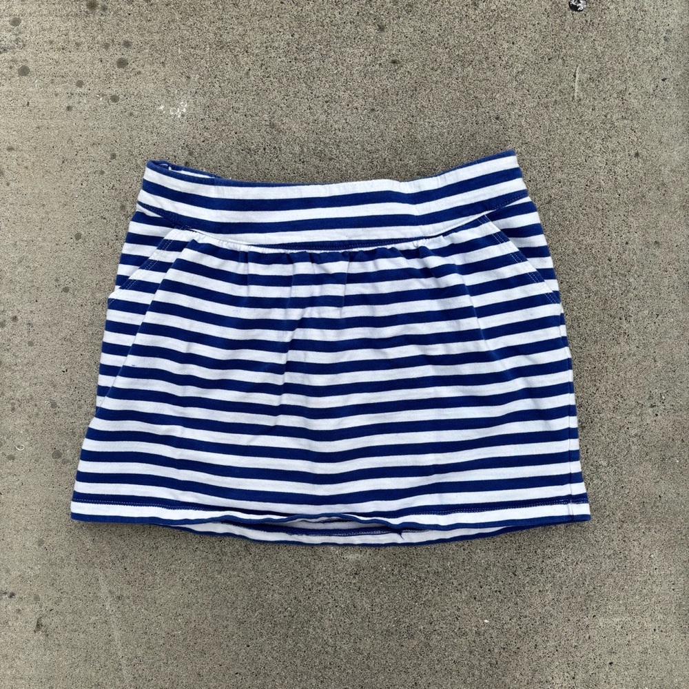 Crazy 8 Blue/White Striped Skirt Girls Size XL (14)